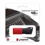 Kingston DataTraveler Exodia M USB atmintinė 128GB, raudona