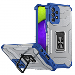 Dėklas Samsung Galaxy A72 4G Crystal Ring Case su žiedu, mėlynas