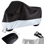 Vandeniui atsparus motociklo ir dviračio uždangalas XXXL 240x130 cm, sidabrinis