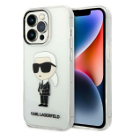 Karl Lagerfeld Ikonik Karl skaidrus dėklas, skirtas iPhone 14 Pro Max