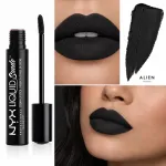 NYX Liquid Suede Cream Lipstick, black - 24 Alien, 4ml