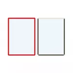 Magnetiniai ženklinimo laikikliai Frames4Docs A3 10 vnt. raudoni