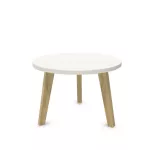 Kavos staliukas WOOD S LOW, skersmuo 65 cm, auk&scaron;tis 46 cm, konfigūruojamas