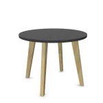 Kavos staliukas WOOD LARGE, skersmuo 80 cm, auk&scaron;tis 63 cm, konfigūruojamas