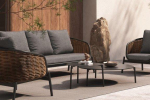 Lauko baldų komplektas Snapty Garden Borneo, kampinė sofa, krėslas ir 2 staliukai