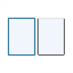 Magnetiniai ženklinimo laikikliai Frames4Docs A3, 10 vnt., mėlyni