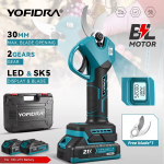 YOFIDRA 30mm Bevielės Elektrinės Žirklės 21V Brushless Variklis Makita Baterijoms
