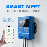 I&scaron;manus MPPT saulės įkroviklio valdiklis 30A/40A, 12V/24V/36V/48V, WiFi/Bluetooth APP