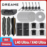 Dreame L40 Ultra / X40 Ultra dulkių siurblio atsarginės dalys: &scaron;epečiai, filtrai, &scaron;luostės, mai&scaron;elis