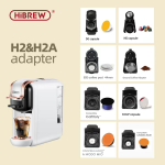 HiBREW H2A H2B kavos ma&scaron;inos adapterio sistema Nespresso Dolce Gusto