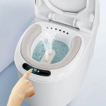 Elektrinis sėdimas vonios indas su bidet funkcija, masažu ir LED temperatūros ekranu