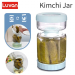 1000ml stiklinis agurkų kimchi fermentavimo indas skysčio nuvarymui