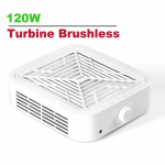 Turbine Brushless Nail Dust Remover 120W stipri siurbimo galia manikūrui
