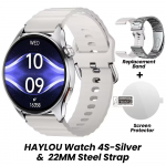 HAYLOU Watch 4S GPS i&scaron;manusis laikrodis 1.43 colių AMOLED ekranu 120+ sporto režimų