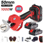 21V Cordless elektrinės žirklės 1000W be &scaron;epetėlio krūmų žnyplės 5cm &scaron;akų pjovimui