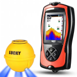 Lucky Sonar žuvų ie&scaron;kiklis FF1108-1CWLA belaidis jutiklis 45m gylis