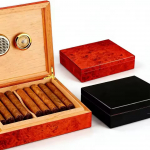 GALINER Classic Cigar Humidor Box Cedar Wood Case su magnetais higrometru