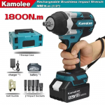 Kamolee Electric Impact Wrench Brushless Cordless 1/2 18V 21V Įkraunamas