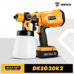 DEKO Spray Gun 20V/220V elektrinė dažų purk&scaron;tuvo ma&scaron;ina pradedantiesiems