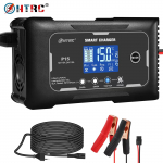 HTRC 12V-24V autominis akumuliatoriaus įkroviklis su LCD ekranu iki 35A