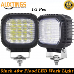 5 colių 40W LED darbo žibintai priekiniai žibintai 4x4 sunkvežimiui ATV