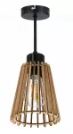 LED-ONE pakabinamas lubų &scaron;viestuvas su mediniu gaubtu, 1 &scaron;viesos &scaron;altinis