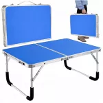 Turistinis i&scaron;kylų ir paplūdimio stalas Omna Campfold T60 blue, aliuminis, sulankstomas į lagaminą 60x40 cm