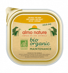 Almo Nature Bio Organic Maintenance pa&scaron;tetas suaugusiems &scaron;unims su vi&scaron;tiena, 300 g