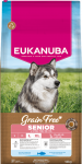 Eukanuba Senior Large Grain Free Ocean Fish sausas maistas didelių veislių &scaron;unims be grūdų su vandenyno žuvimis, 12 kg