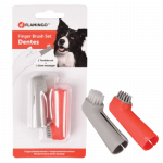 Flamingo Finger Toothbrush silikoninis dantų &scaron;epetėlis/dantenų &scaron;epetėlis &scaron;unims