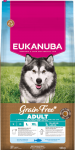 Eukanuba Adult Large Ocean Fish Grain Free sausas maistas didelių veislių suaugusiems &scaron;unims su vandenyno žuvimis, be grūdų, 12 kg