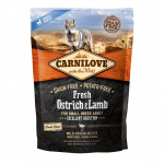 Carnilove Fresh Ostrich & Lamb for small breed bekar&scaron;unė sausa maisto smulkių veislių &scaron;unims su stručiu ir ėriena, 1.5 kg