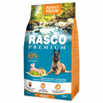 Rasco Premium Adult Medium sausas maistas &scaron;unims, kuriem ir vidutinio dydžio veislės, su vi&scaron;tiena ir ryžiais, 3 kg
