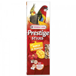 Versele Laga prestige didelių papūgų skanėstų lazdelės su egzotiniais vaisiais, mango ir bananais, 2 vnt.