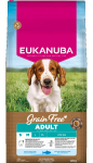 Eukanuba Adult Small And Medium Grain Free Ocean Fish sausas maistas mažų ir vidutinių veislių &scaron;unims, 12 kg