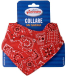 Record reguliuojama nailoninė apykaklė su bandana, raudona, 1 x 20/30 cm