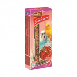Vitapol Standard Smakers Strawberry For Budgie lazdelės su bra&scaron;kėmis banguotiems papūgėlėms, 2 vnt., 90 g