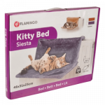 Flamingo Kitty Siesta pakabinama guolys katėms ant radiatoriaus, pilka, 46x31x23 cm