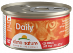 Almo Nature Daily gabaliukai padaže su jautiena, konservai suaugusioms katėms, 85 g