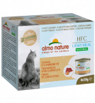 Almo Nature HFC Natural Light Meal Mega Pack tunas su krevetėmis suaugusioms katėms, 4x50 g