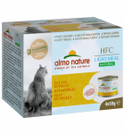Almo Nature HFC Natural LIGHT MEAL MEGA PACK Vi&scaron;tienos filė, drėgnas maistas suaugusioms katėms, 4x50g