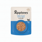 Applaws Cat Tuna Crab Broth visavertis natūralus drėgnas maistas suaugusiems katėms, 70 g