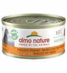 Almo Nature HFC Natural Vi&scaron;tiena ir Tunas konservai suaugusioms katėms, 70 g