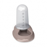 StefanPlast Ciotola Chic Multireserve maisto ir vandens dozatorius &scaron;unims ir katėms, &scaron;viesiai pilkai rudas, 0,8 l