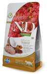 Farmina N&D Cat Grain Free Skin Coat Paipala, bolivinės balandos bekarūninis sausas pa&scaron;aras katėms, odai ir kailiui, 300 g