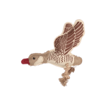 Flamingo Žaislas &scaron;uniui Žąsis Nada, mink&scaron;tas žaislas be užpildo, rudas, 6 x 31 x 29 cm
