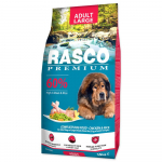 Rasco Premium Adult Large Breed sausas maistas didelių veislių suaugusiems &scaron;unims su vi&scaron;tiena ir ryžiais, 15 kg
