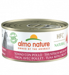 Almo Nature HFC Natural tunzivs ir vi&scaron;tiena konservai suaugusiems katėms, 150 g