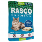 Rasco Premium Cat Pouch Sterilized, Cod, Spirulina drėgnas maistas sterilizuotoms katėms su menke ir spirulina, 85 g