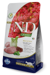 Farmina N&D Quinoa Digestion Grain Free sausas maistas suaugusiems katėms su ėriena, bolivine balanda ir pankoliu, 1.5 kg